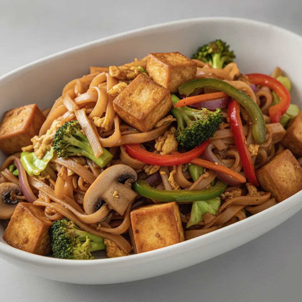 Pad Kee Mao (Drunken Noodles) - Tofu