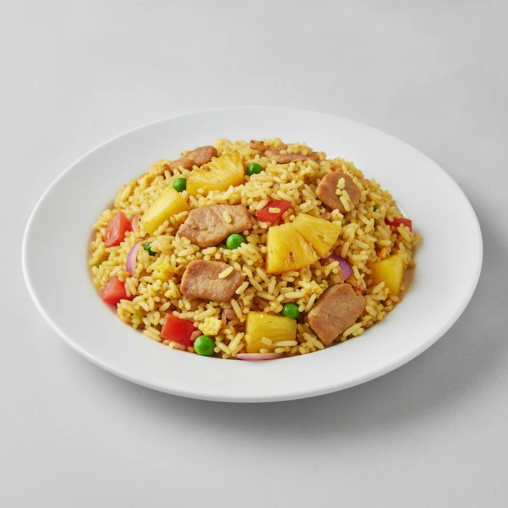 Pineapple Curry Fried Rice - Pork
