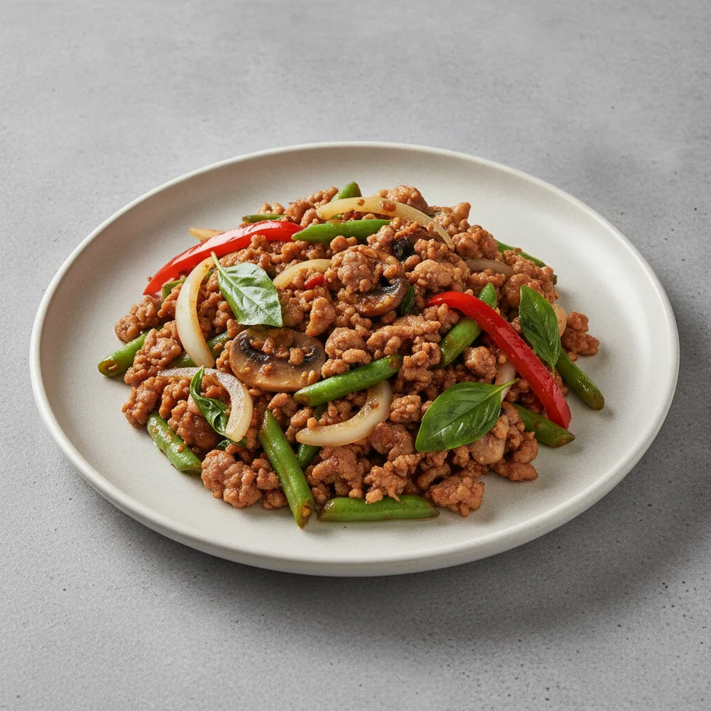 Phad Bai Kaplau (Basil) - Pork