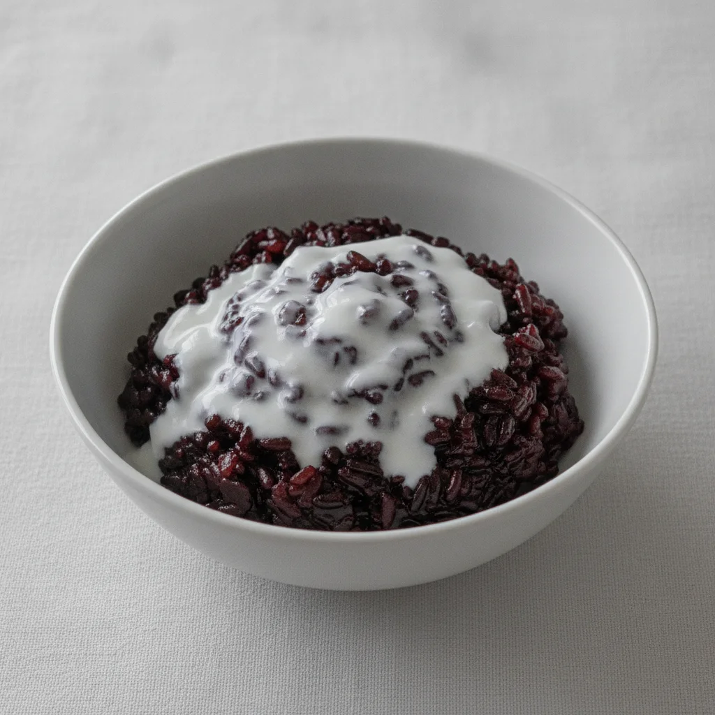 Black Sticky Rice Pudding