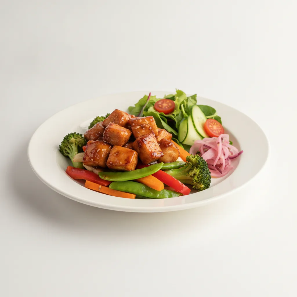 Teriyaki Chicken over Vegetables