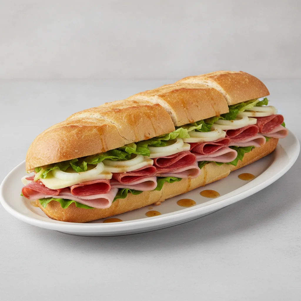Genoa Salami, Ham & Pepperoni Sandwich Platter Genoa Salami, Ham & Pepperoni Sandwich Platter
