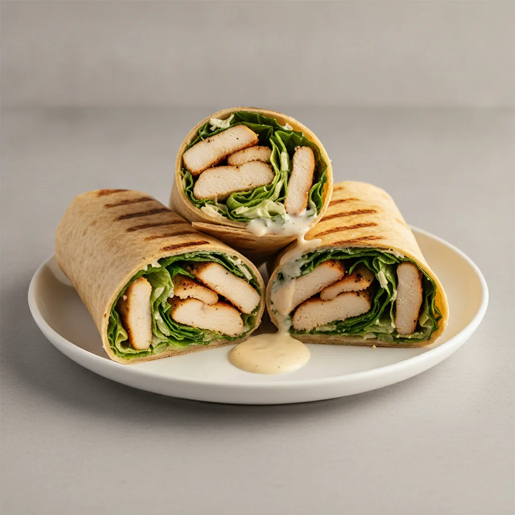 Grilled Chicken Caesar Salad Wrap Platter Grilled Chicken Caesar Salad Wrap Platter