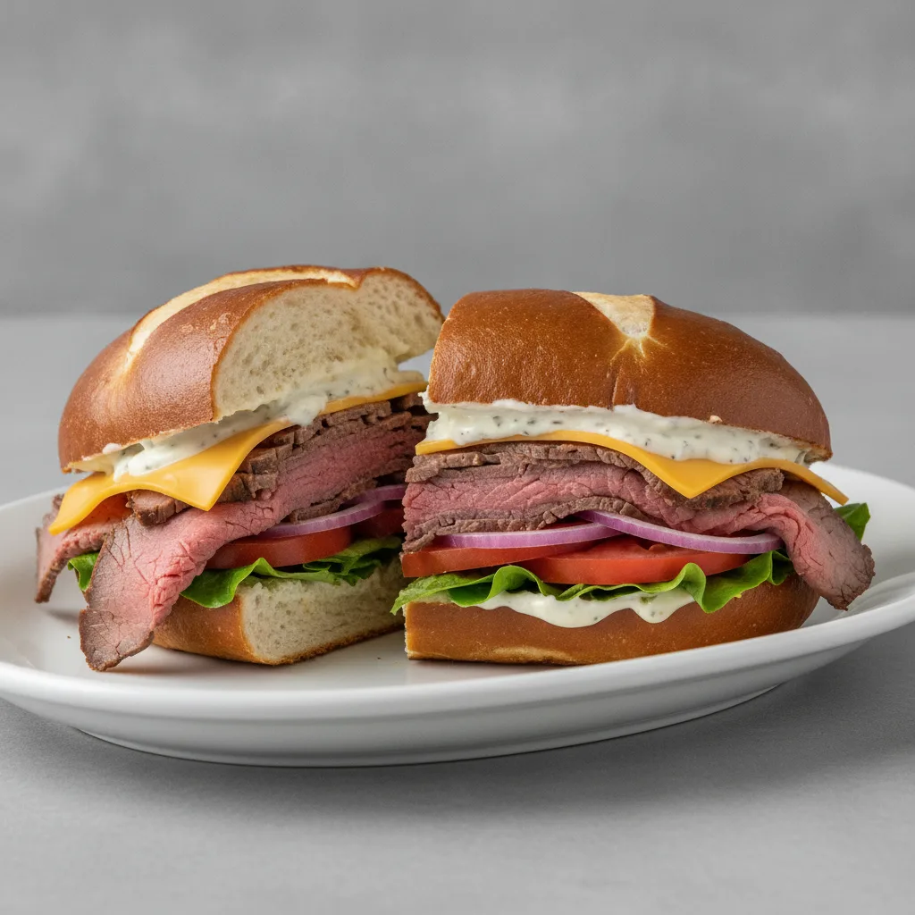 Roast Beef & Cheddar Sandwich Platter Roast Beef & Cheddar Sandwich Platter