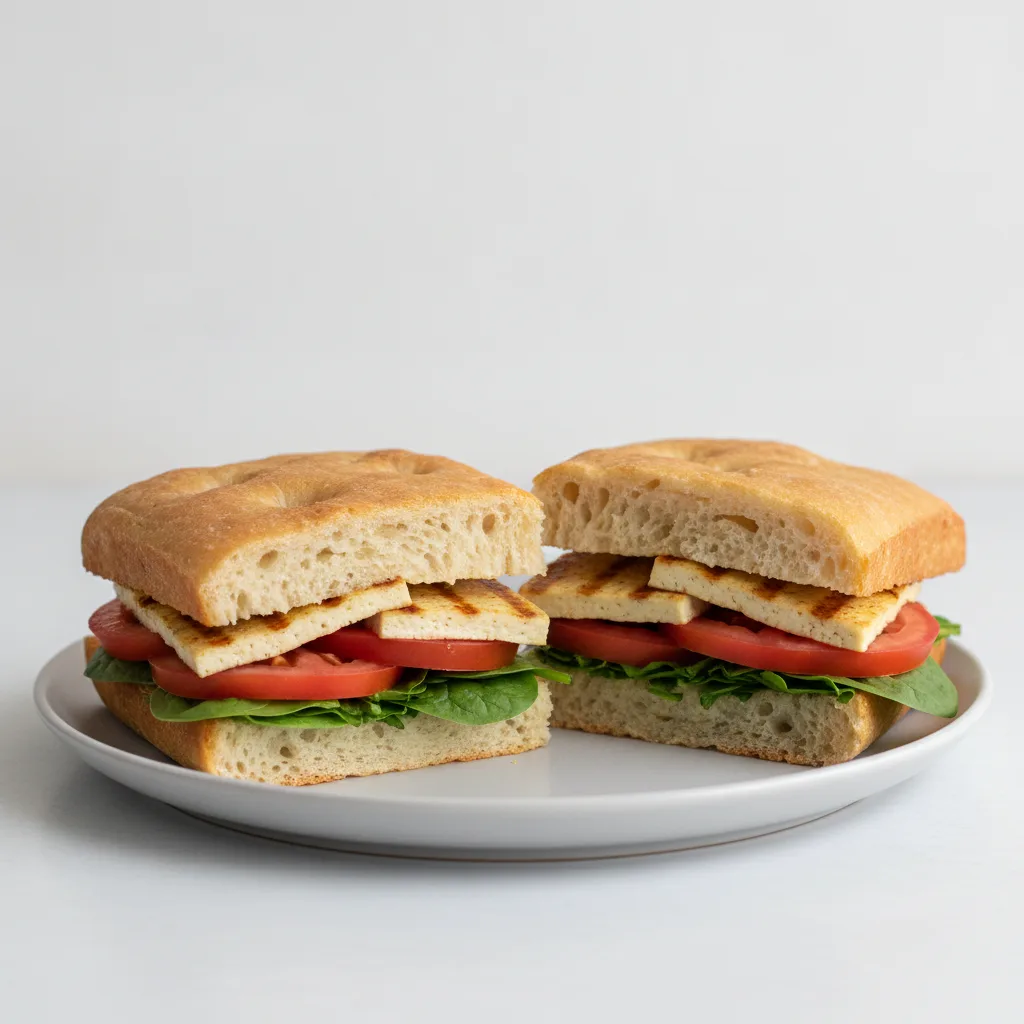 Vegan Tomato & Tofu Sandwich Platter Vegan Tomato & Tofu Sandwich Platter