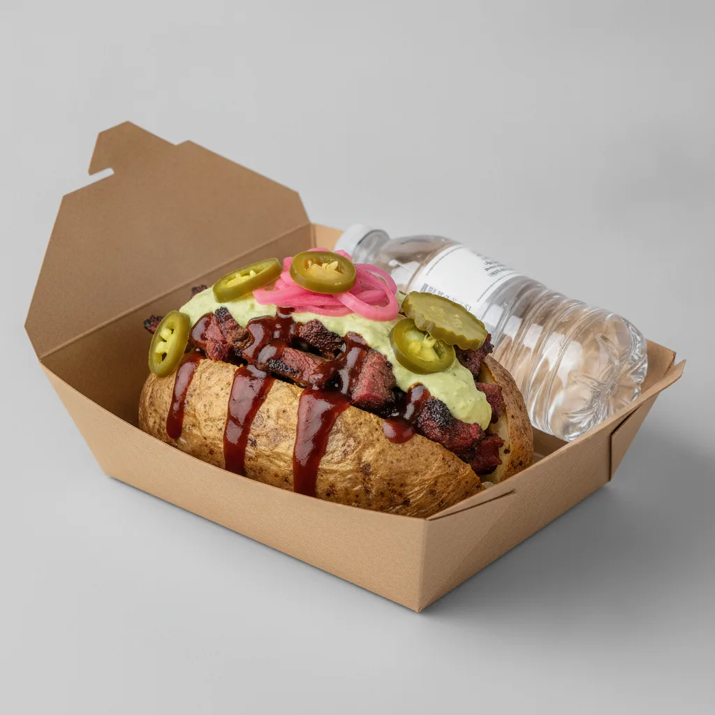 Loaded Tater Boxed Lunch - Brisket Loaded Tater Boxed Lunch - Brisket