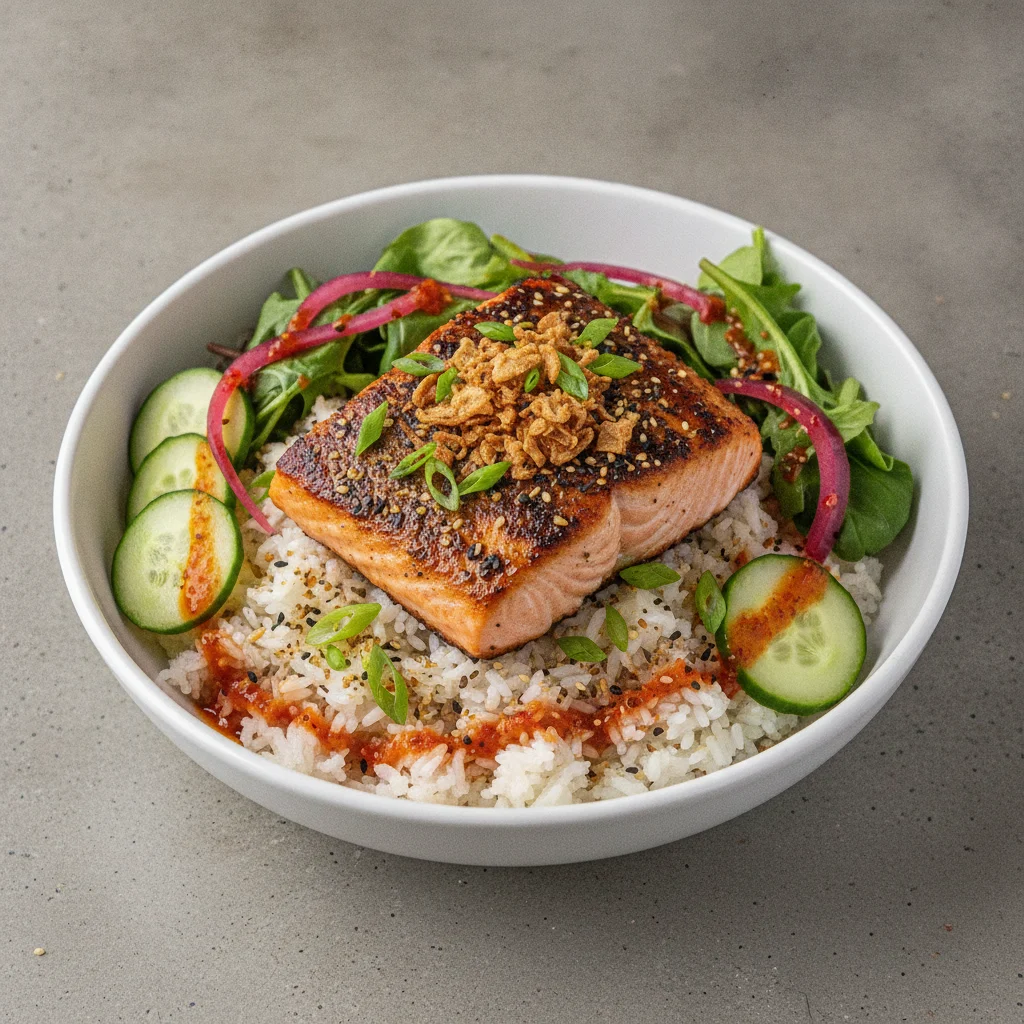 Furikake Ponzu Salmon Bowl