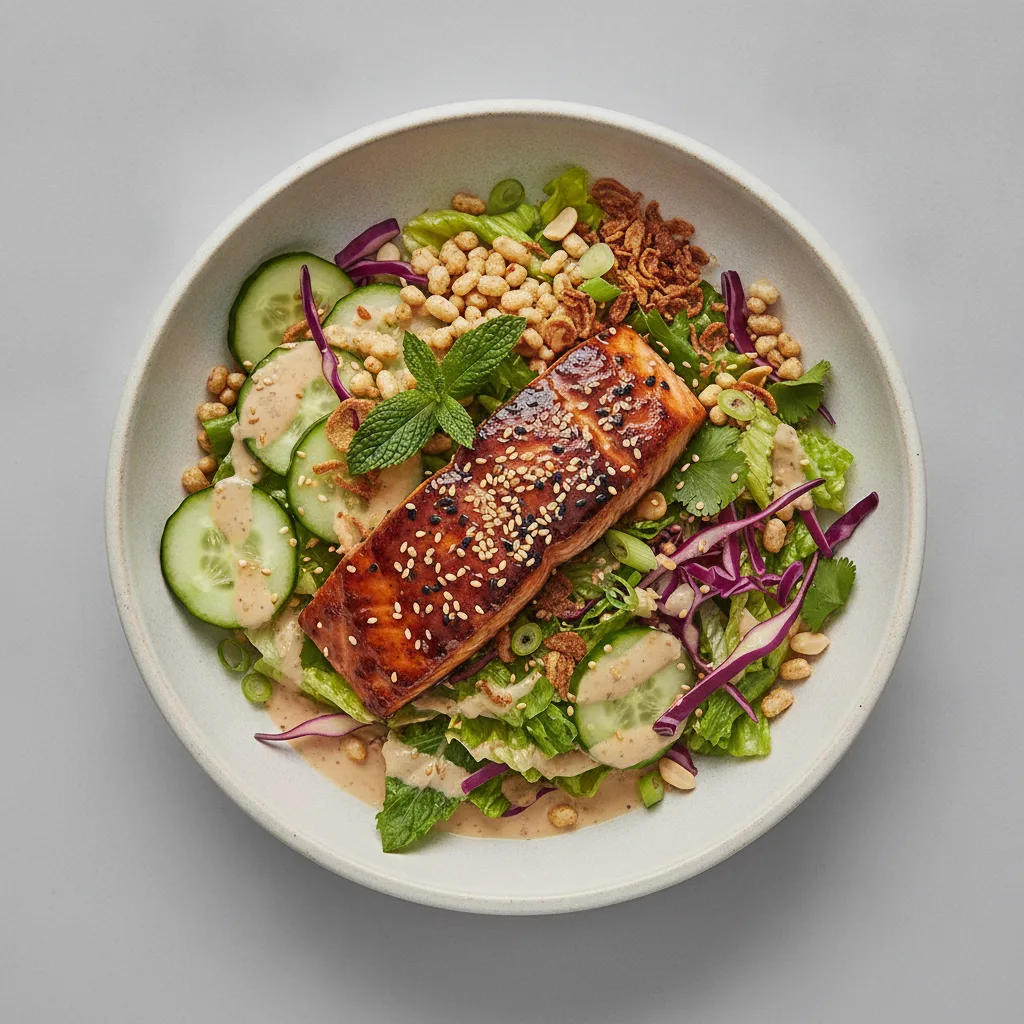 Toasted Sesame Salmon Salad