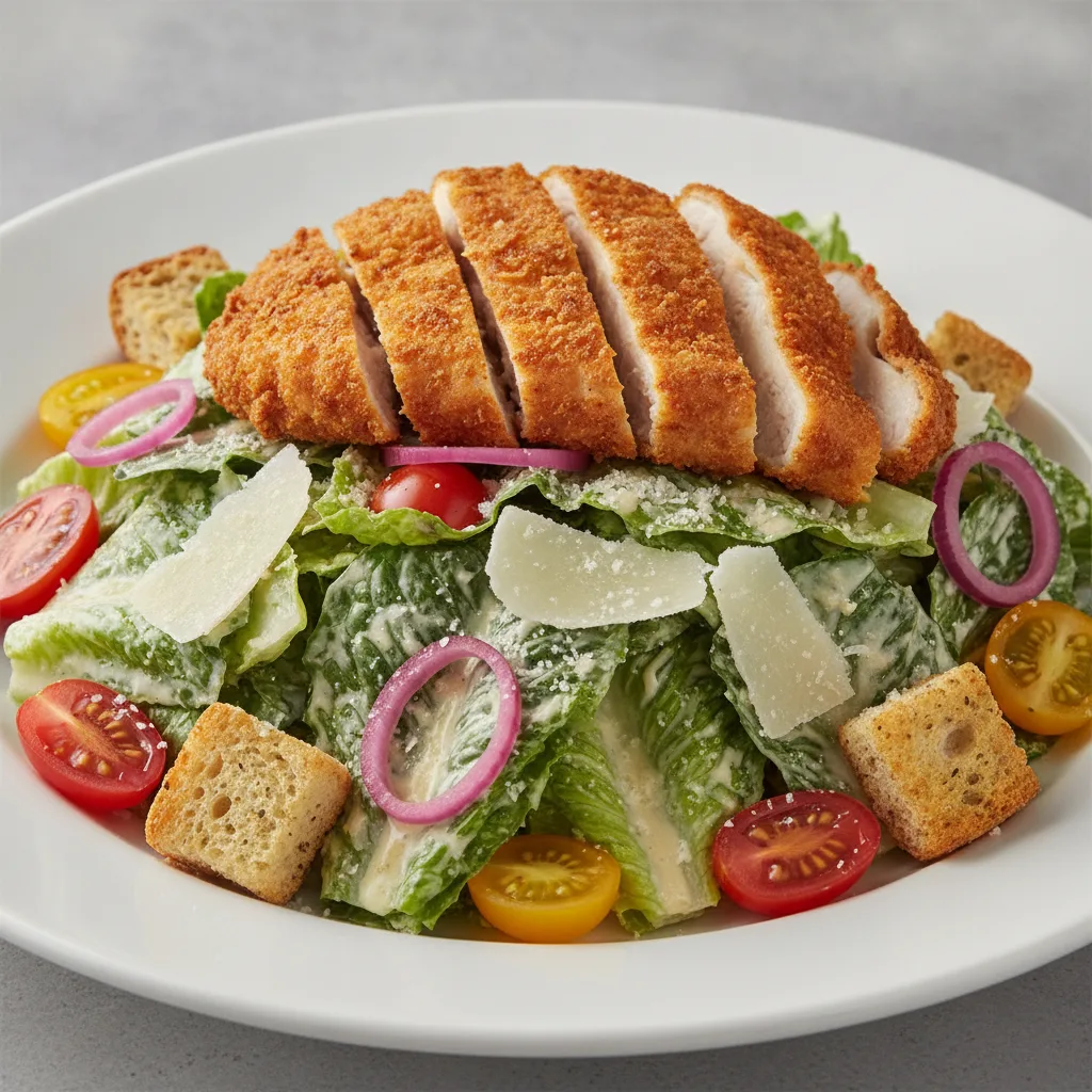 Caesar #2 Salad with Crispy Chicken Caesar #2 Salad with Crispy Chicken