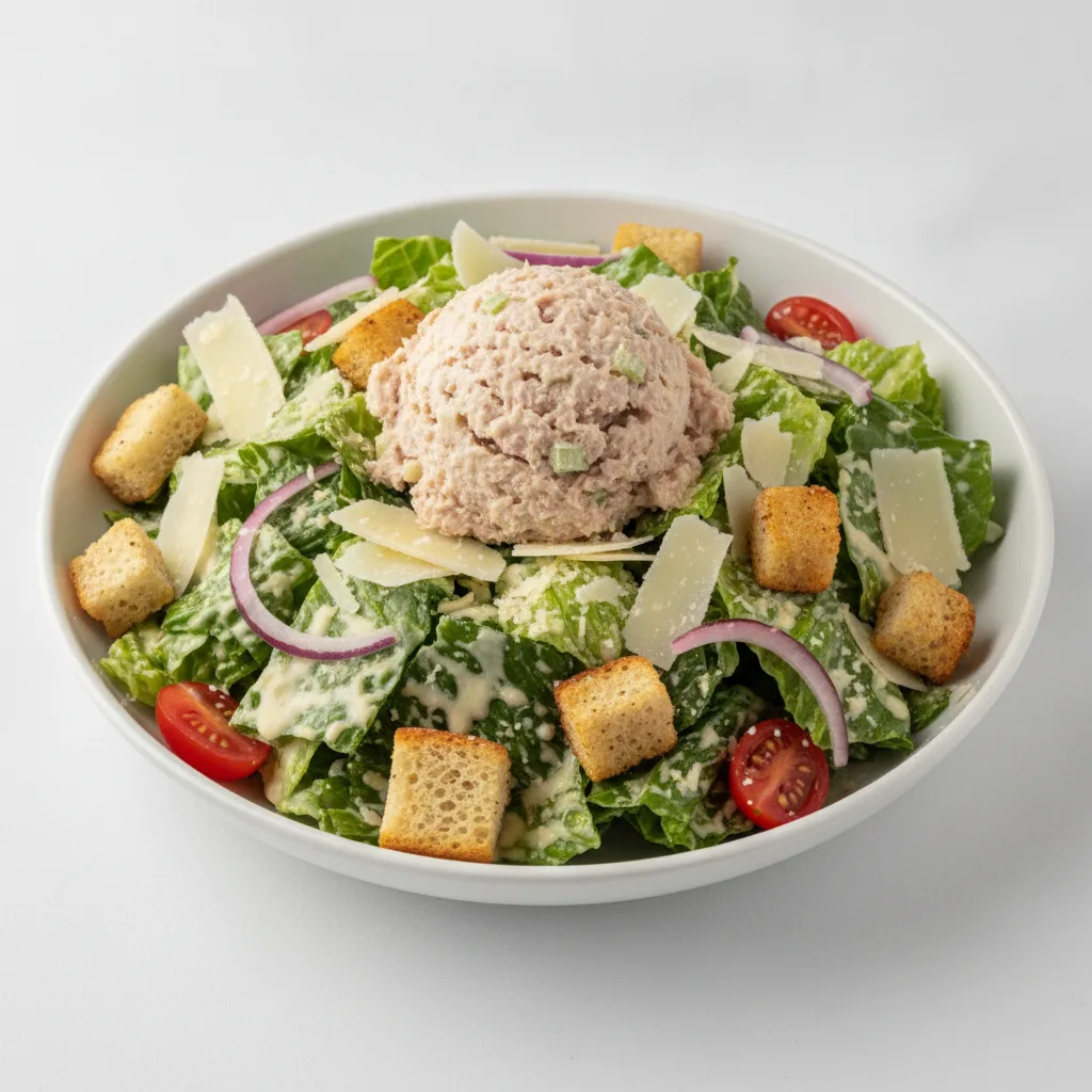 Caesar #2 Salad with Tuna Salad Caesar #2 Salad with Tuna Salad