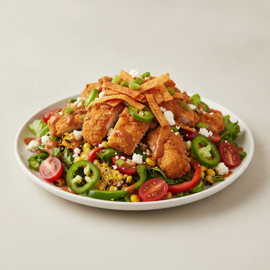 South by Southwest Salad with Crispy Chicken South by Southwest Salad with Crispy Chicken