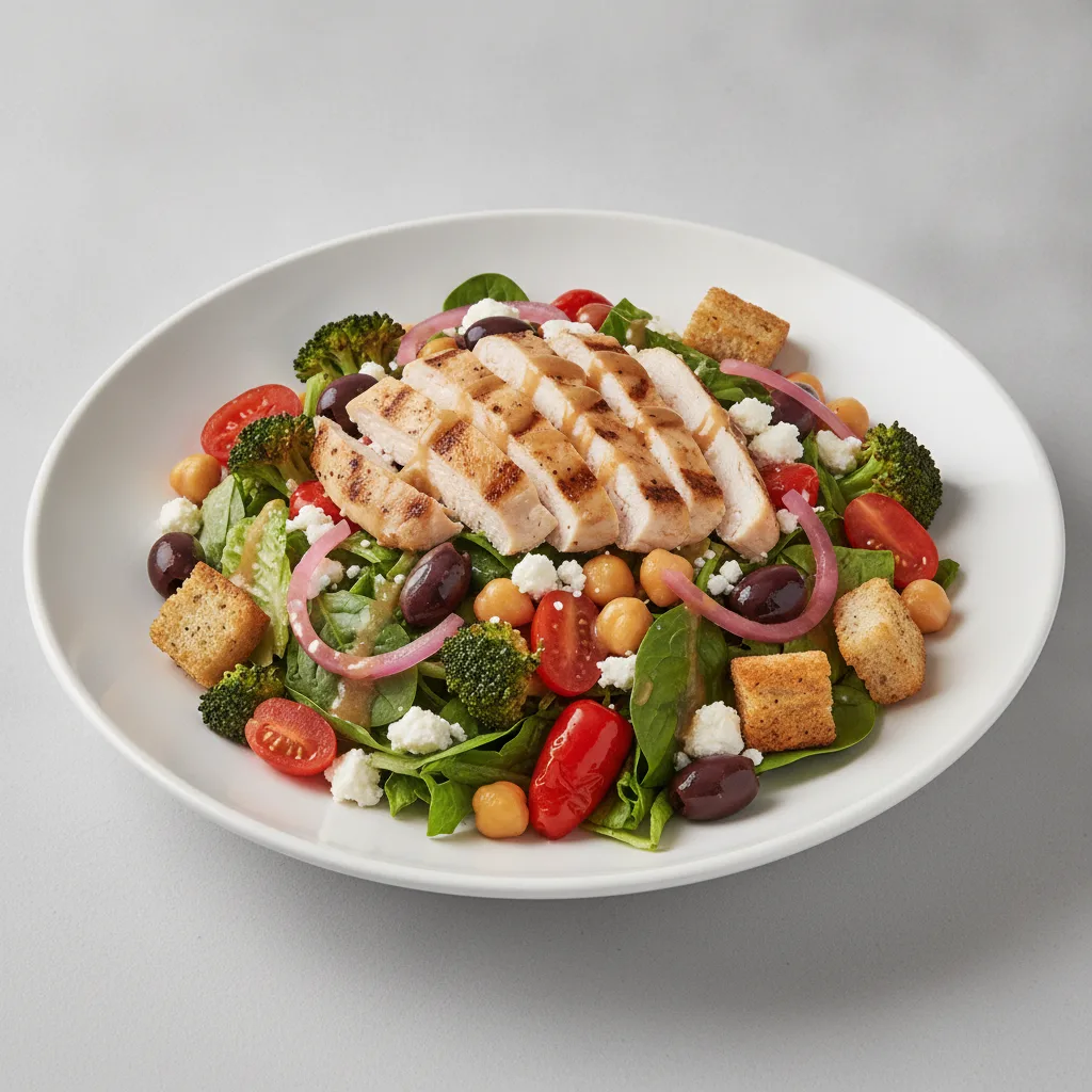 Mama's Mediterranean Salad with Grilled Chicken Mama's Mediterranean Salad with Grilled Chicken