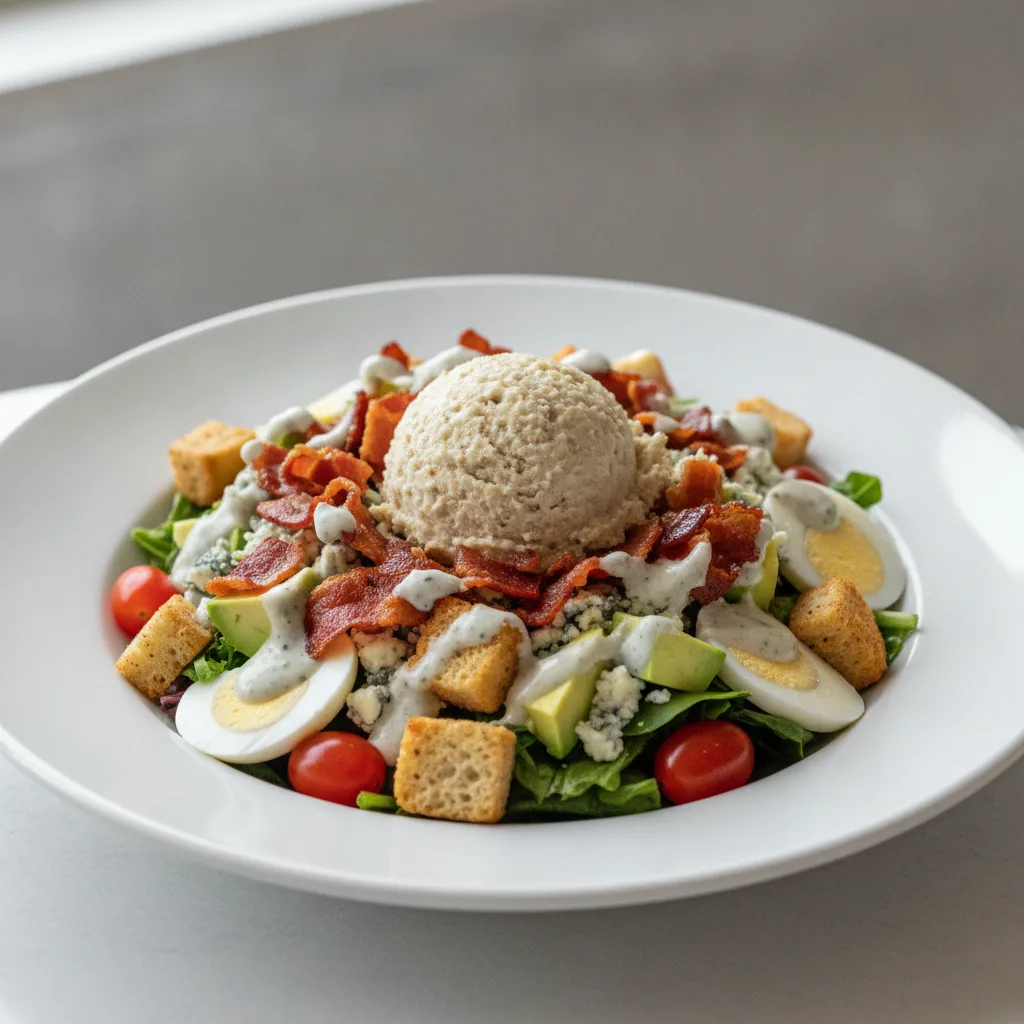 The Proper Cobb Salad with Tuna Salad The Proper Cobb Salad with Tuna Salad
