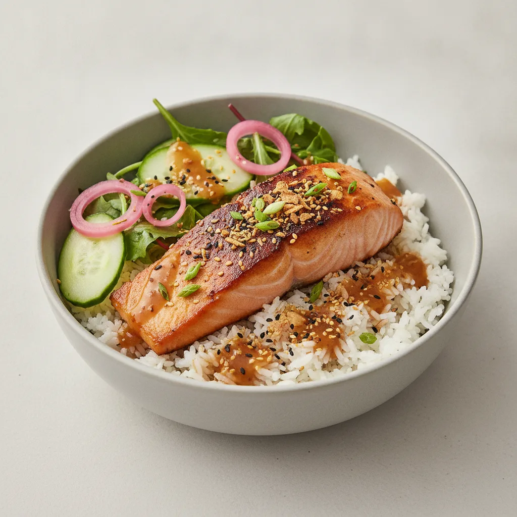 Furikake Ponzu Salmon Bowl Furikake Ponzu Salmon Bowl