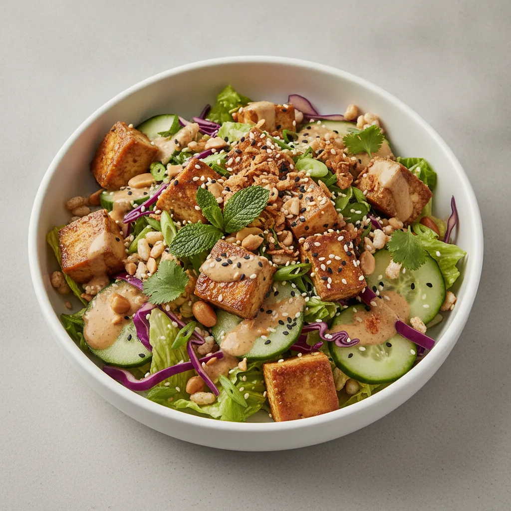 Toasted Sesame Tofu Salad Toasted Sesame Tofu Salad