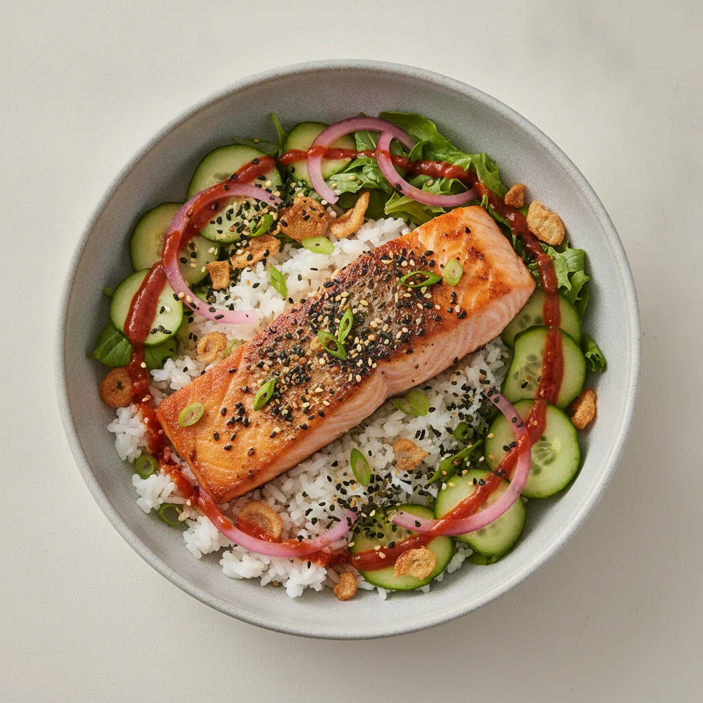 Furikake Ponzu Salmon Bowl Furikake Ponzu Salmon Bowl