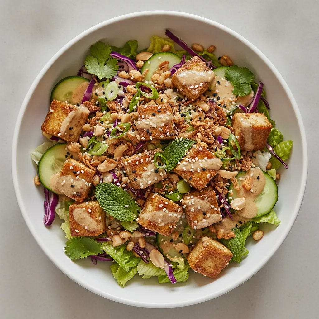 Toasted Sesame Tofu Salad Toasted Sesame Tofu Salad