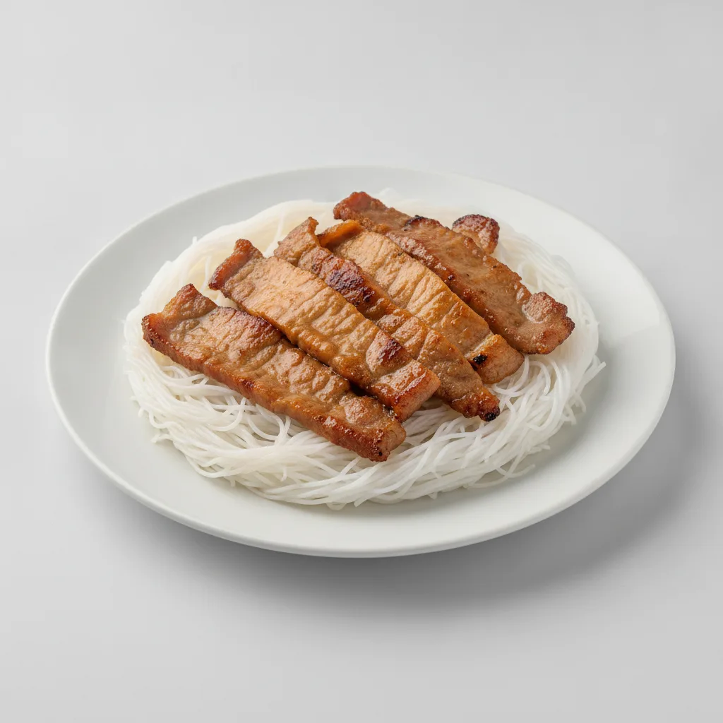 Grilled Pork with Thin Vermicelli