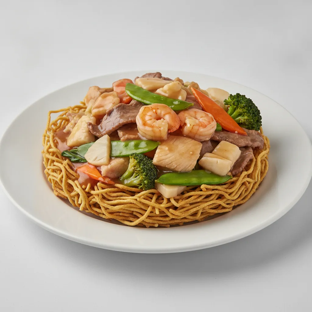 Combination Crispy Egg Noodles