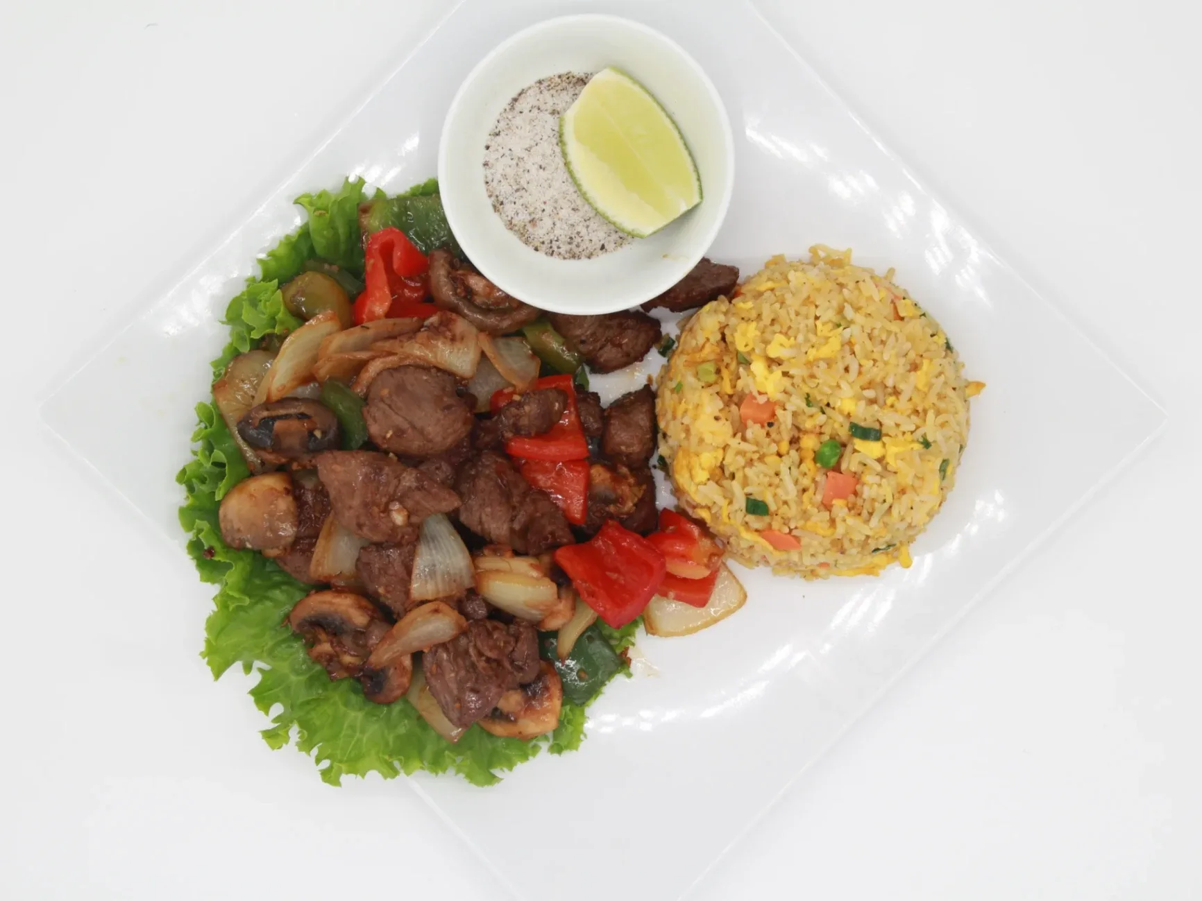 Shaken Beef Fried Rice