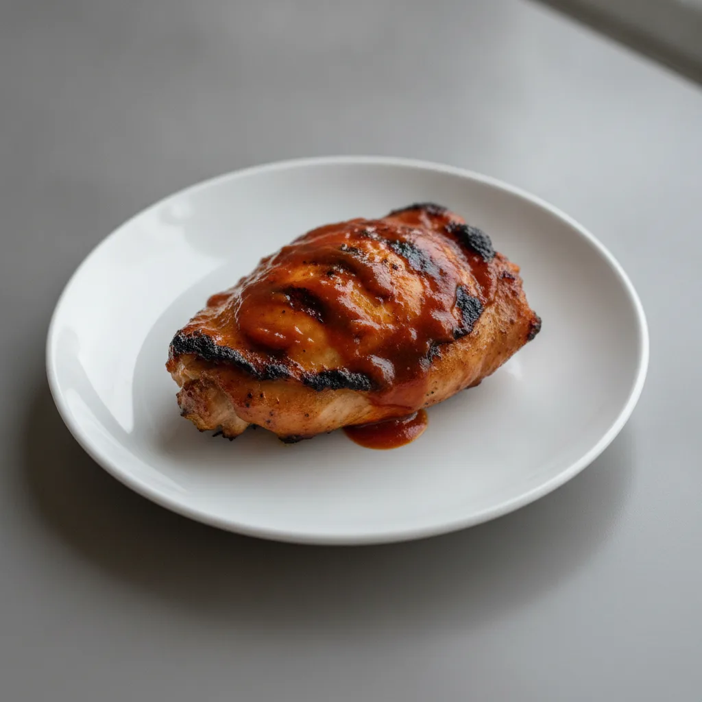 Grilled Chicken Thigh with Mumbo Sauce Grilled Chicken Thigh with Mumbo Sauce