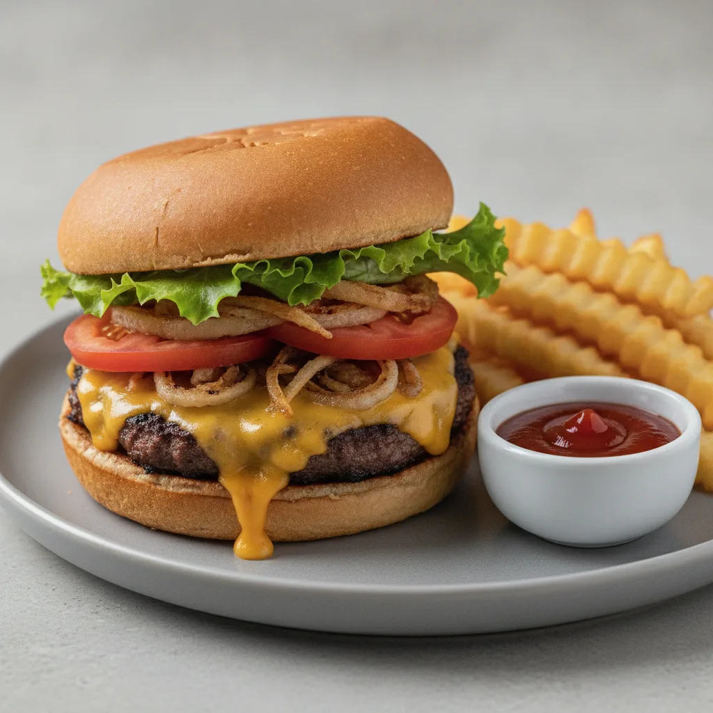 Gluten-Free Smash Cheeseburger Gluten-Free Smash Cheeseburger