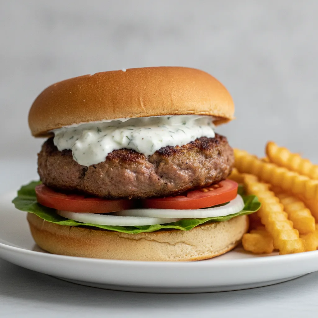 Gluten-Free Smash Lamb Burger Gluten-Free Smash Lamb Burger