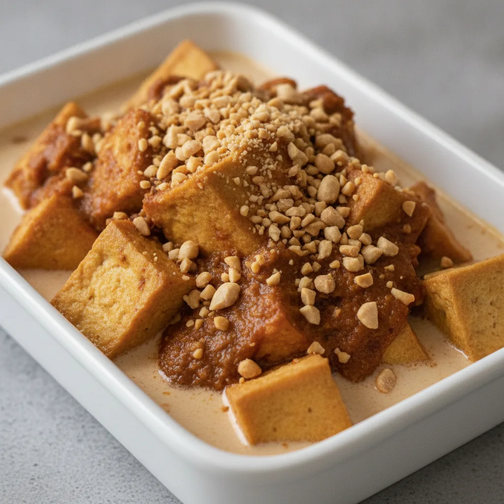 Braised Tofu with Roasted Peanut Sambal - Half Tray