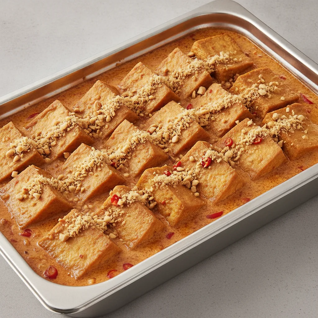 Braised Tofu with Roasted Peanut Sambal - Full Tray