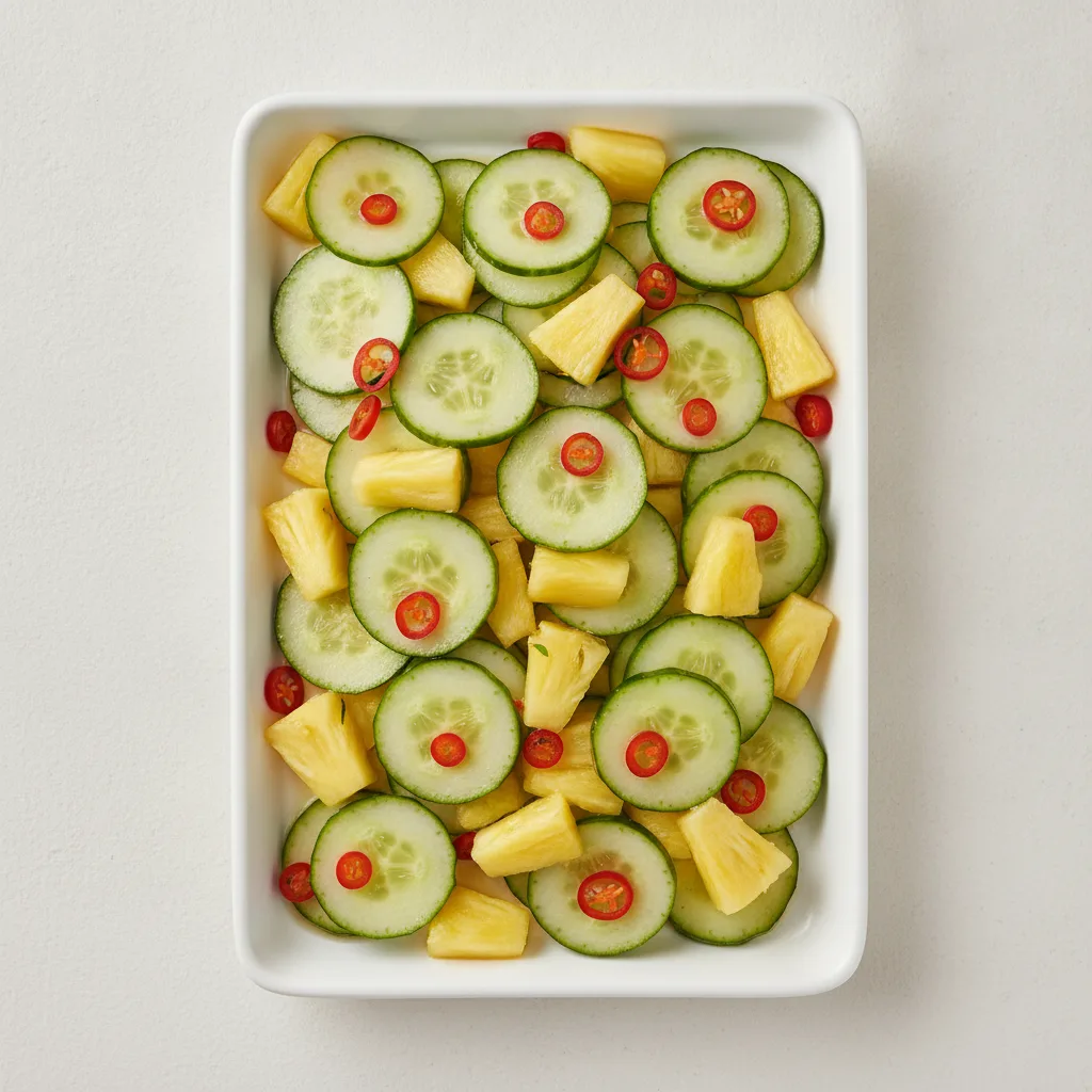 Cucumber & Pineapple Salad - Full Tray