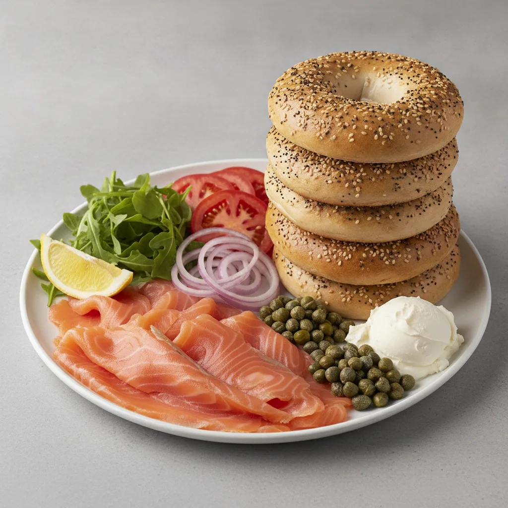 House-Cured Lox Platter - Everything