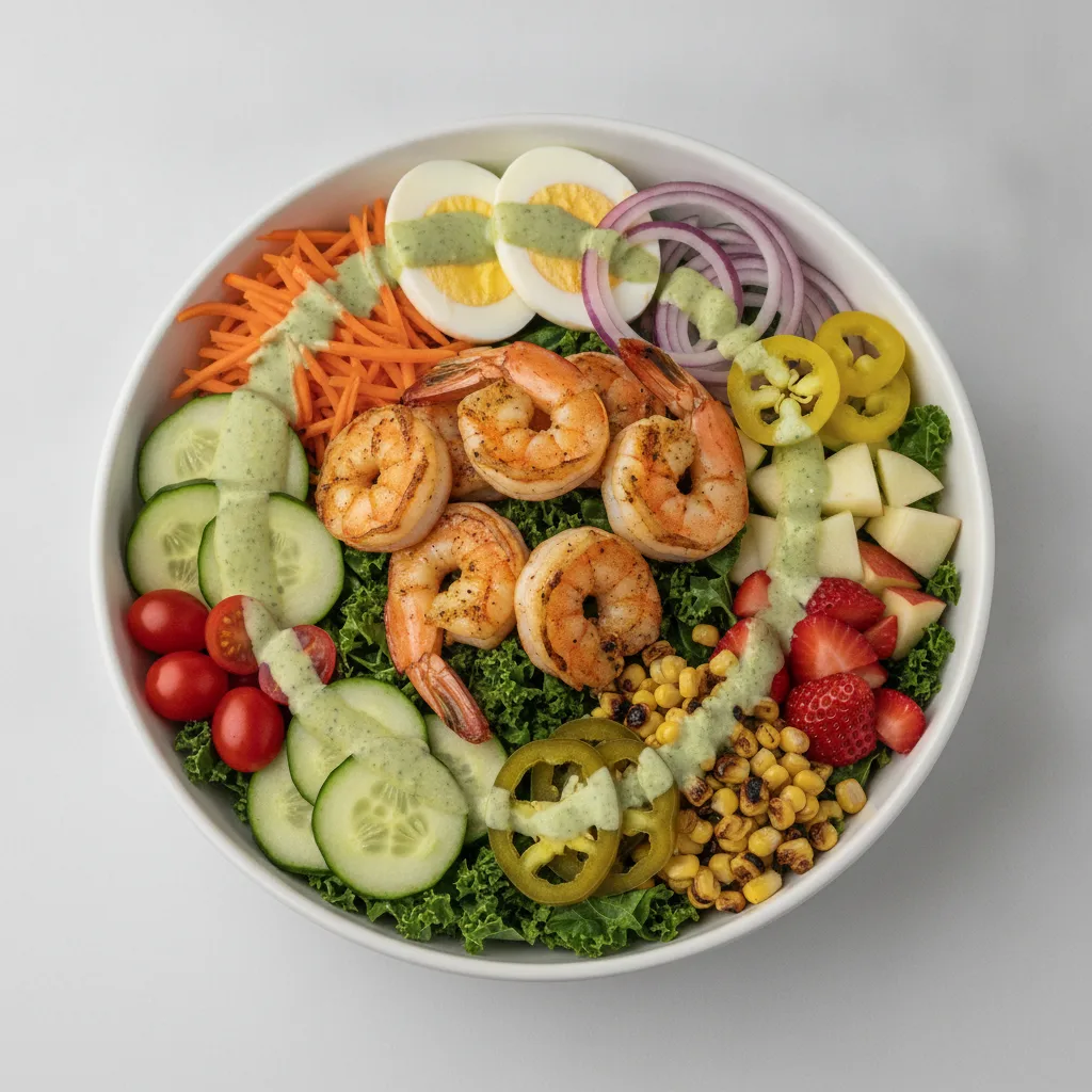 Kale Bowl - Grilled Shrimp (Cilantro Lime) Kale Bowl - Grilled Shrimp (Cilantro Lime)