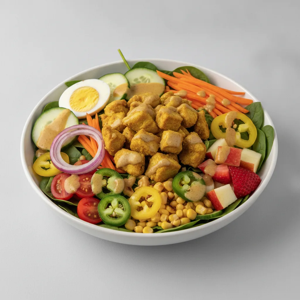 Spinach Bowl - Curry Chicken (Curry Ginger) Spinach Bowl - Curry Chicken (Curry Ginger)