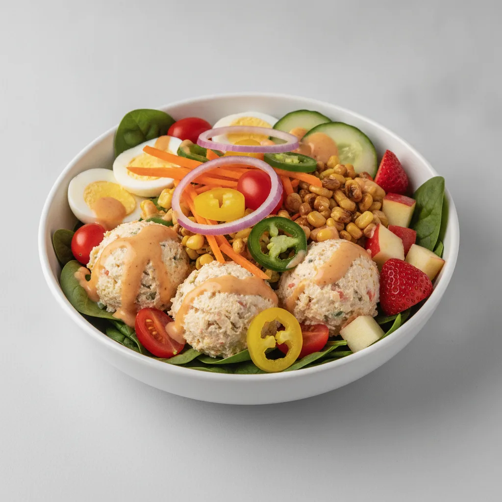 Spinach Bowl - Southwest Chicken Salad (Honey Chipotle) Spinach Bowl - Southwest Chicken Salad (Honey Chipotle)