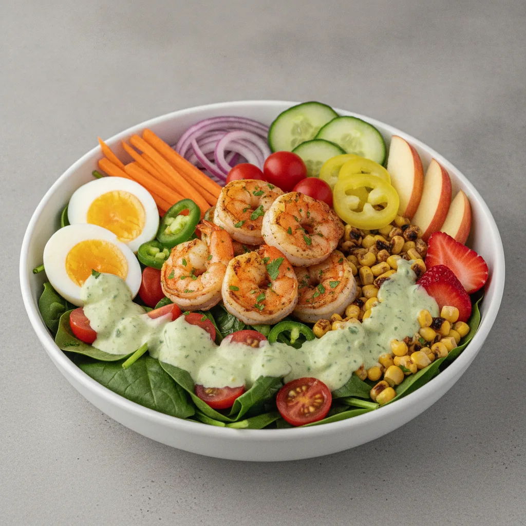 Spinach Bowl - Grilled Shrimp (Cilantro Lime) Spinach Bowl - Grilled Shrimp (Cilantro Lime)
