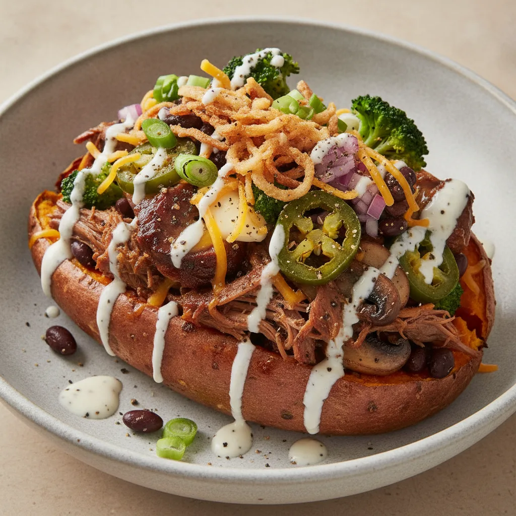 Sweet Potato Bowl - Pulled Oxtails (Ranch)