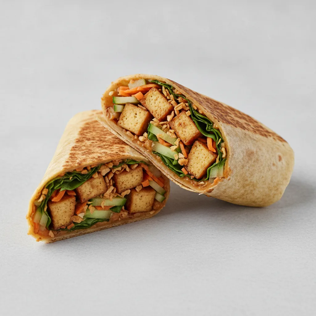 Spicy Tofu Thai Crunch Wrap Spicy Tofu Thai Crunch Wrap