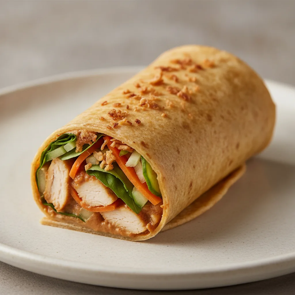 Gluten-Free Spicy Chicken Thai Crunch Wrap Gluten-Free Spicy Chicken Thai Crunch Wrap
