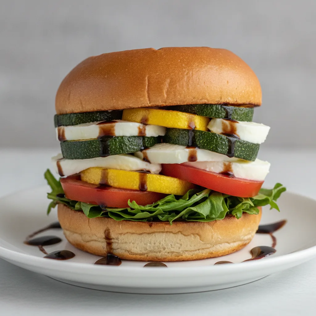 The Veggie Stacker Sandwich The Veggie Stacker Sandwich