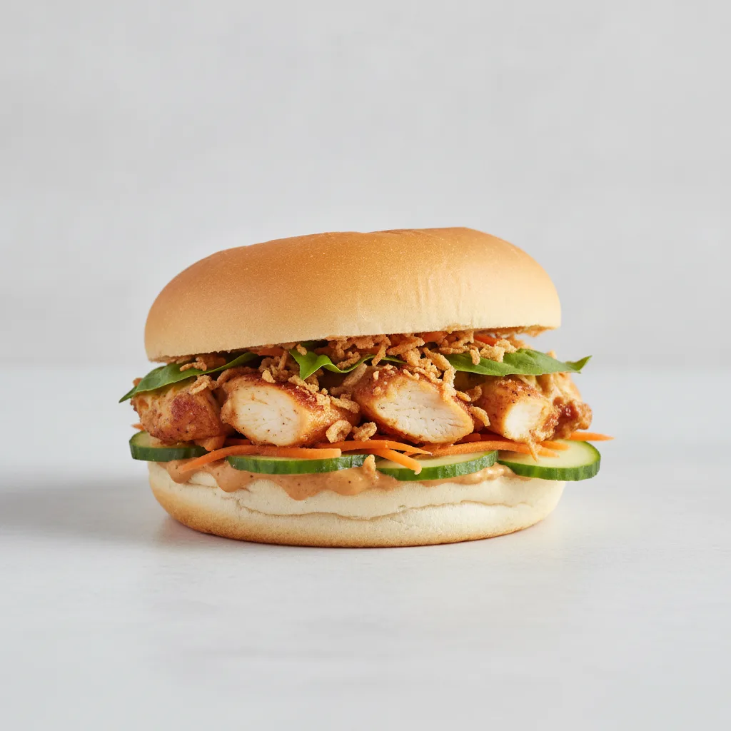 Spicy Chicken Thai Crunch Sandwich Spicy Chicken Thai Crunch Sandwich