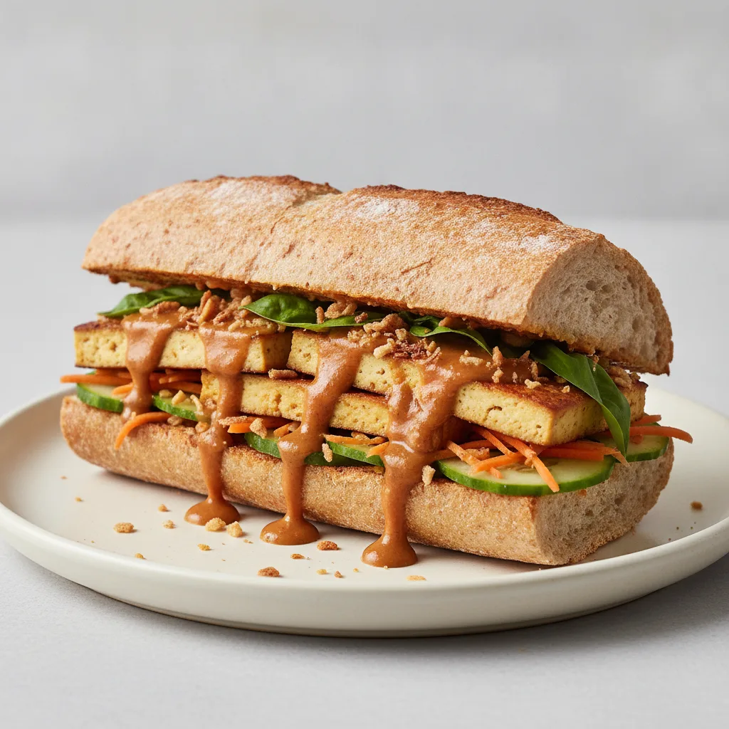 Spicy Tofu Thai Crunch Sandwich Spicy Tofu Thai Crunch Sandwich