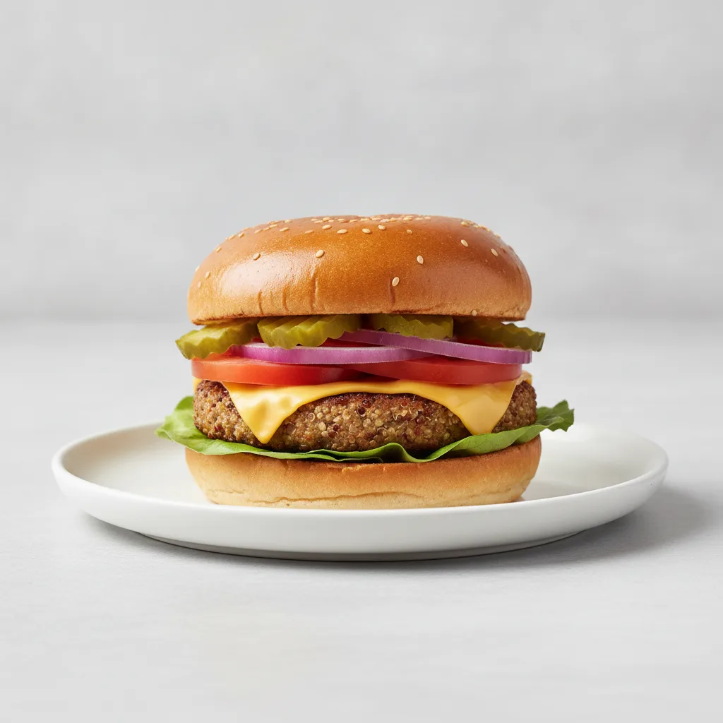 Quinoa Burger Tray Quinoa Burger Tray
