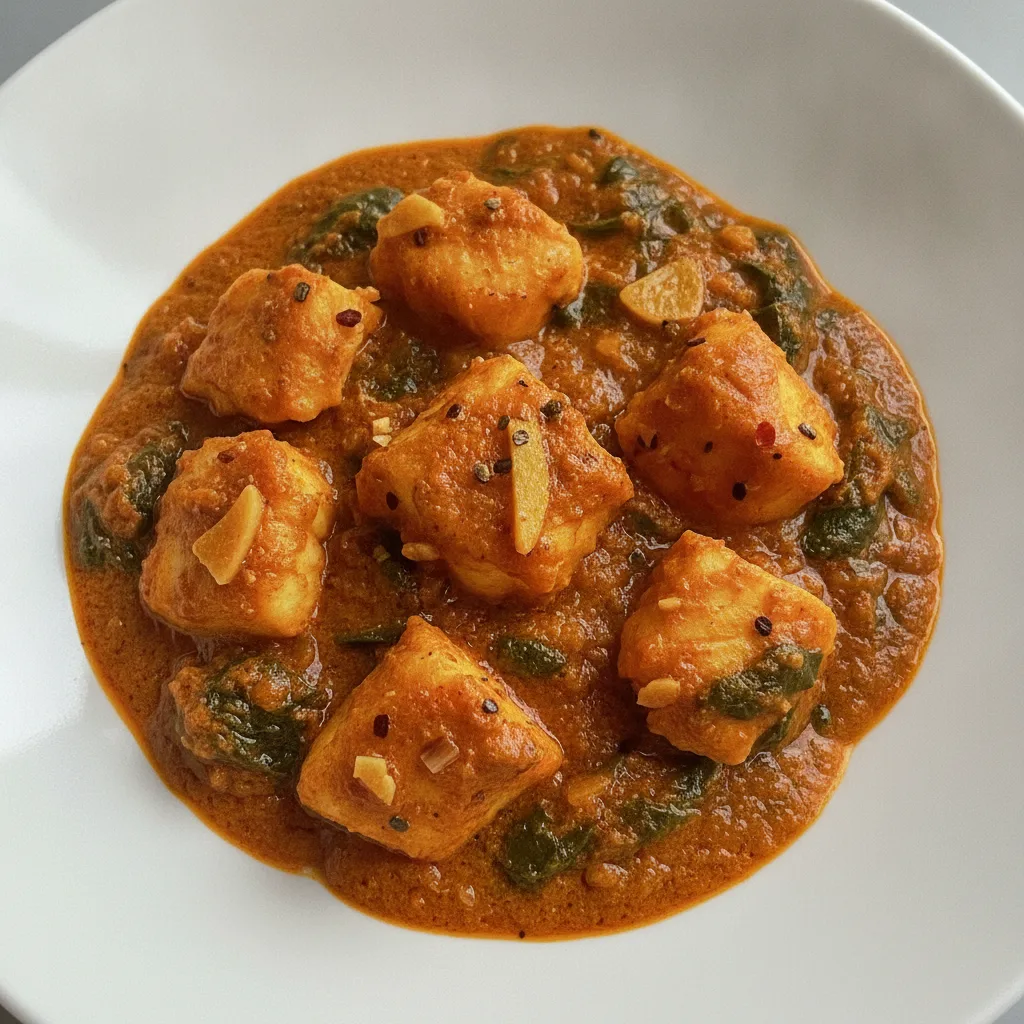Fish Saag Fish Saag