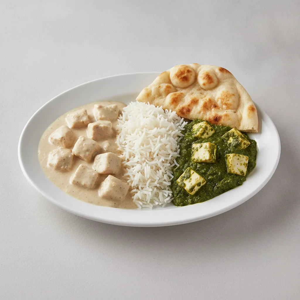 Bronze Package — Creamy Coconut Chicken and Saag Paneer Bronze Package — Creamy Coconut Chicken and Saag Paneer