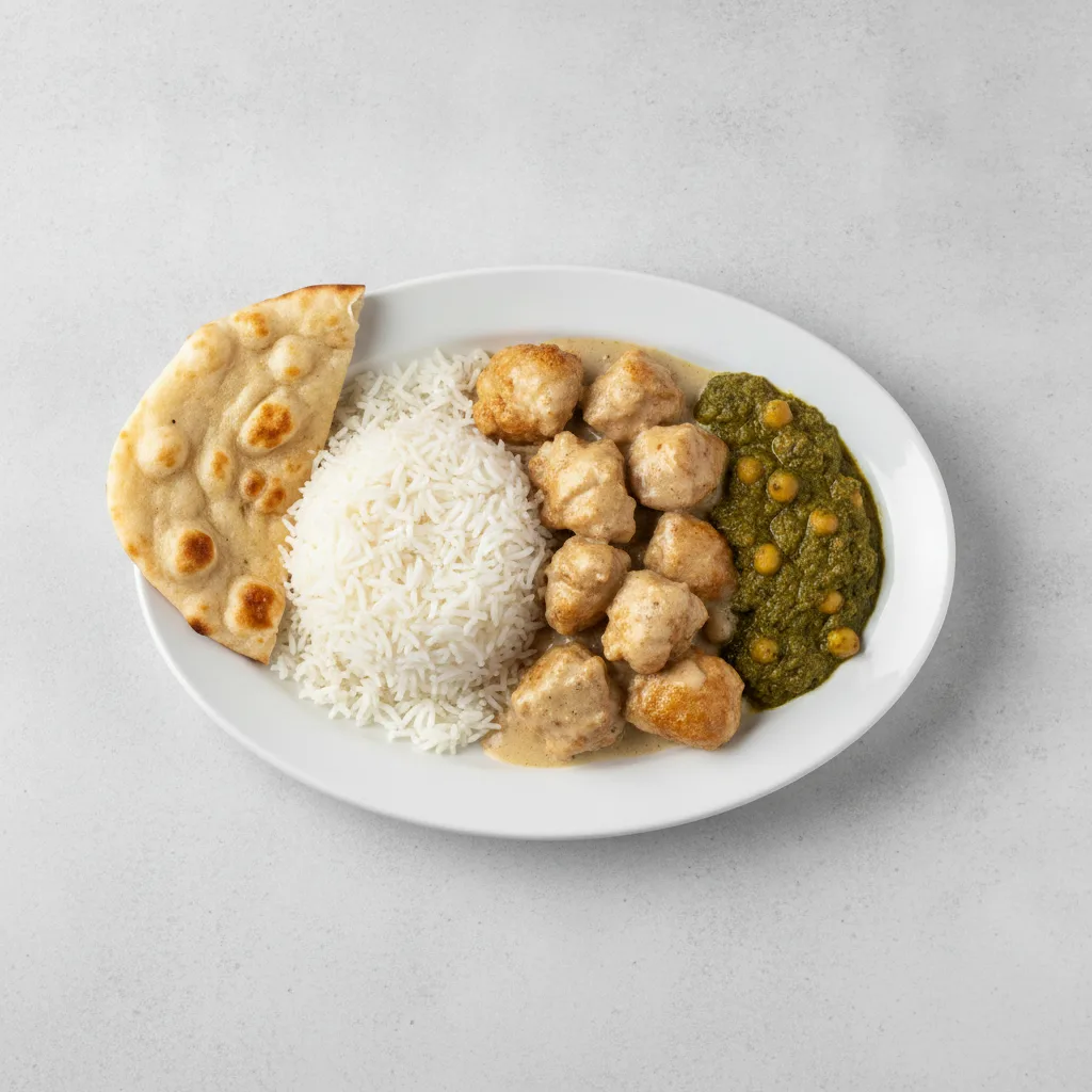 Bronze Package — Creamy Coconut Chicken and Channa Saag Bronze Package — Creamy Coconut Chicken and Channa Saag