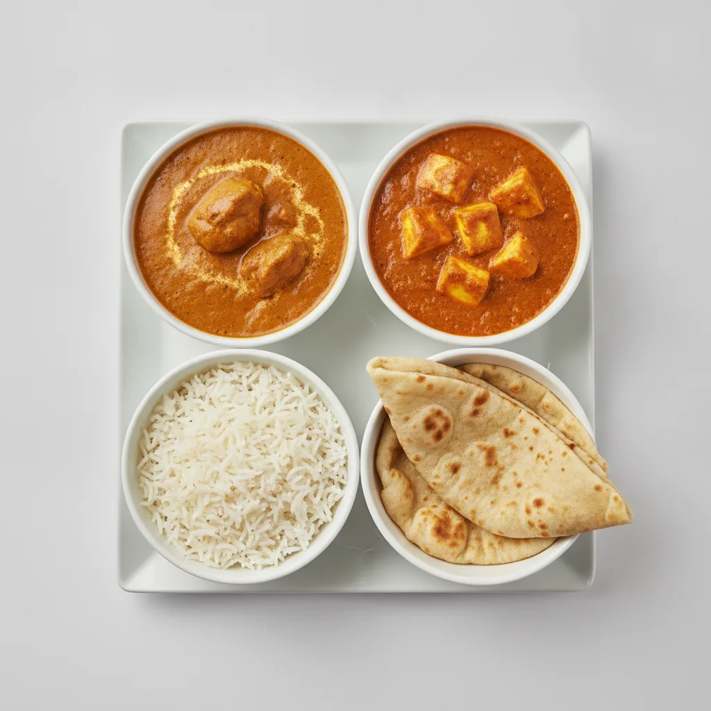 Bronze Package — Chicken Korma and Paneer Tikka Masala Bronze Package — Chicken Korma and Paneer Tikka Masala