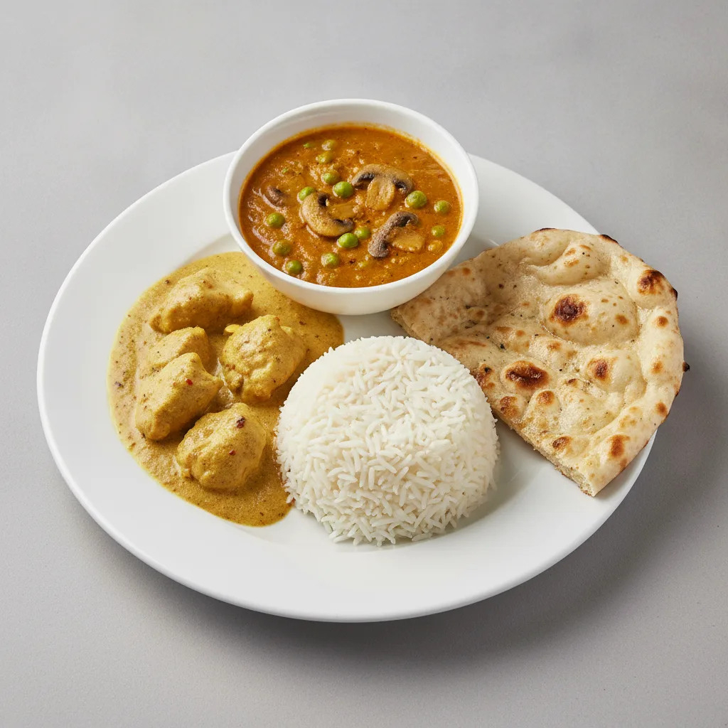 Bronze Package — Chicken Korma and Matar Mushroom Bronze Package — Chicken Korma and Matar Mushroom