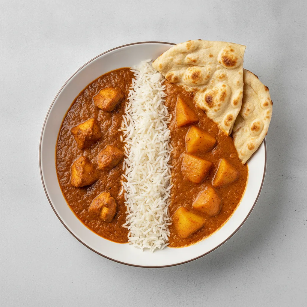 Bronze Package — Chicken Curry and Potato Tikka Masala Bronze Package — Chicken Curry and Potato Tikka Masala