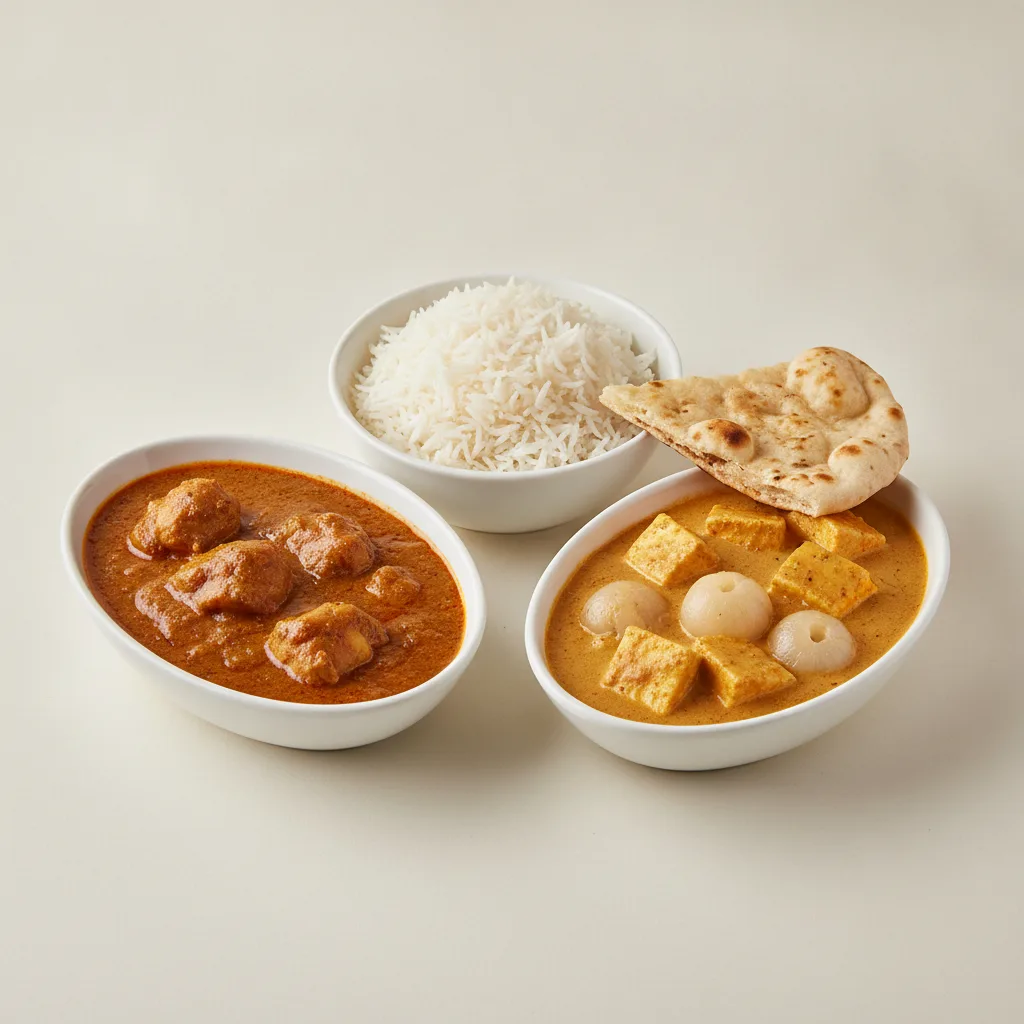 Bronze Package — Chicken Curry and Lychee Paneer Bronze Package — Chicken Curry and Lychee Paneer