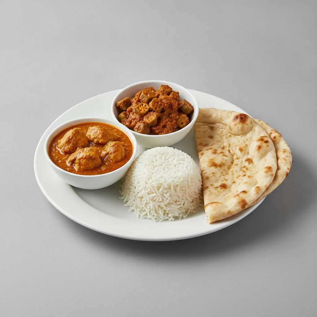 Bronze Package — Chicken Curry and Bhindi Masala Bronze Package — Chicken Curry and Bhindi Masala